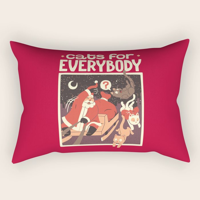 Cats for Everybody Rectangular Pillow Gallery Image 1