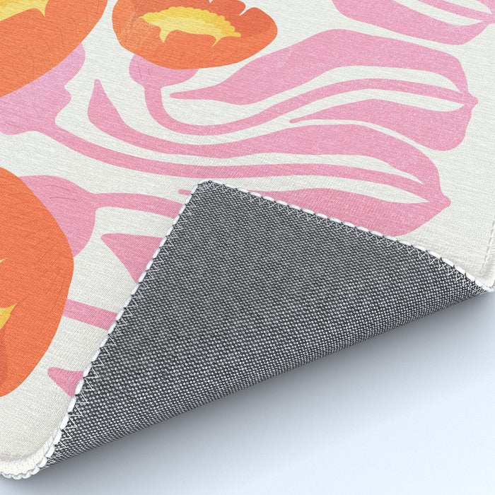 Coral Cosmos: Les Fleurs | Flower Market 05 | Spring Summer 23 Rug Gallery Image 4