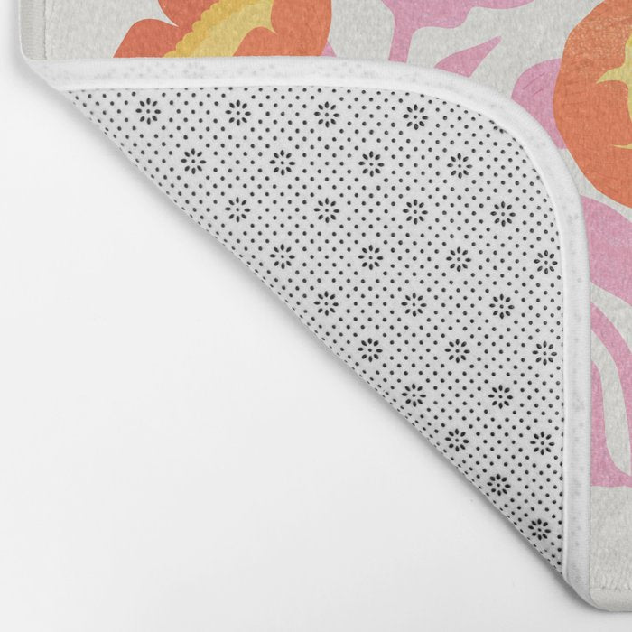 Coral Cosmos: Les Fleurs | Flower Market 05 | Spring Summer 23 Bath Mat Gallery Image 2