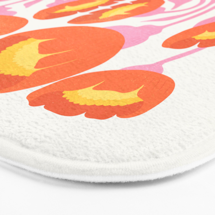 Coral Cosmos: Les Fleurs | Flower Market 05 | Spring Summer 23 Bath Mat Gallery Image 3