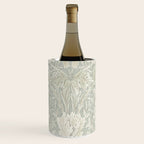 William Morris Honeysuckle & Tulip Pale Grey Blue Floral Wine Chiller Gallery Image 1