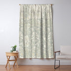 William Morris Honeysuckle & Tulip Pale Grey Blue Floral Window Curtain Gallery Image 5