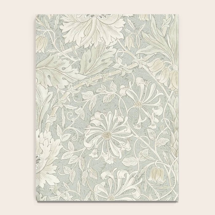 William Morris Honeysuckle & Tulip Pale Grey Blue Floral Notebook Gallery Image 4