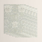 William Morris Honeysuckle & Tulip Pale Grey Blue Floral Wrapping Paper Gallery Image 3