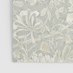 William Morris Honeysuckle & Tulip Pale Grey Blue Floral Poster Gallery Image 3