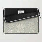 William Morris Honeysuckle & Tulip Pale Grey Blue Floral Laptop Sleeve Gallery Image 2