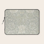 William Morris Honeysuckle & Tulip Pale Grey Blue Floral Laptop Sleeve Gallery Image 1