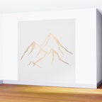 Adventure White Gold Mountains Wall Mural Gallery Image 2