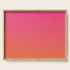Gradient Fade Hot Pink to Orange Ombré Serving Tray Gallery Image 1