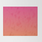 Gradient Fade Hot Pink to Orange Ombré Throw Blanket Gallery Image 2