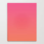 Gradient Fade Hot Pink to Orange Ombré Notebook Gallery Image 4