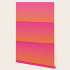 Gradient Fade Hot Pink to Orange Ombré Wallpaper Gallery Image 2