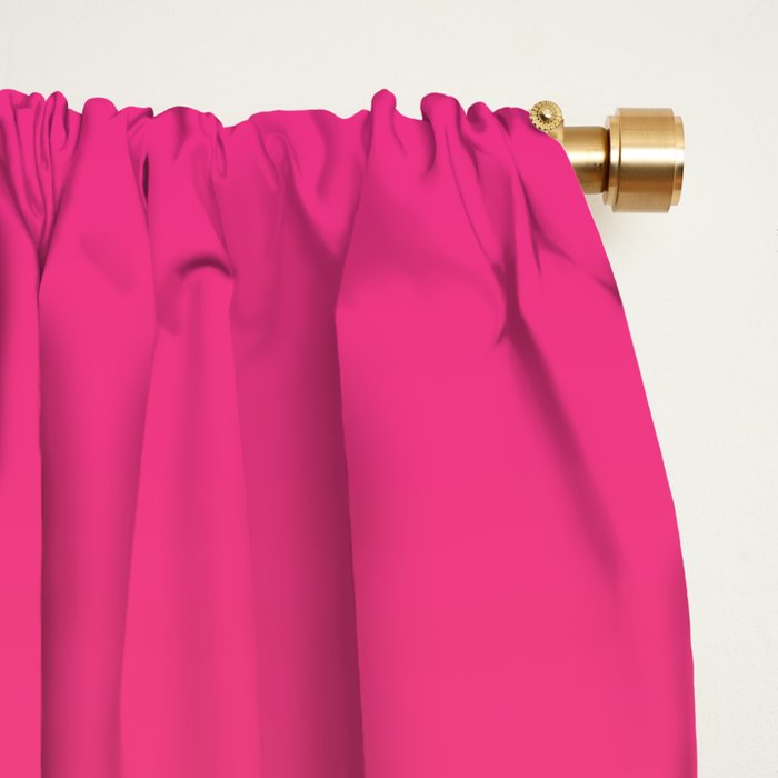 Gradient Fade Hot Pink to Orange Ombré Window Curtain Gallery Image 2