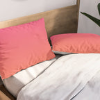 Gradient Fade Hot Pink to Orange Ombré Pillow Sham Gallery Image 2