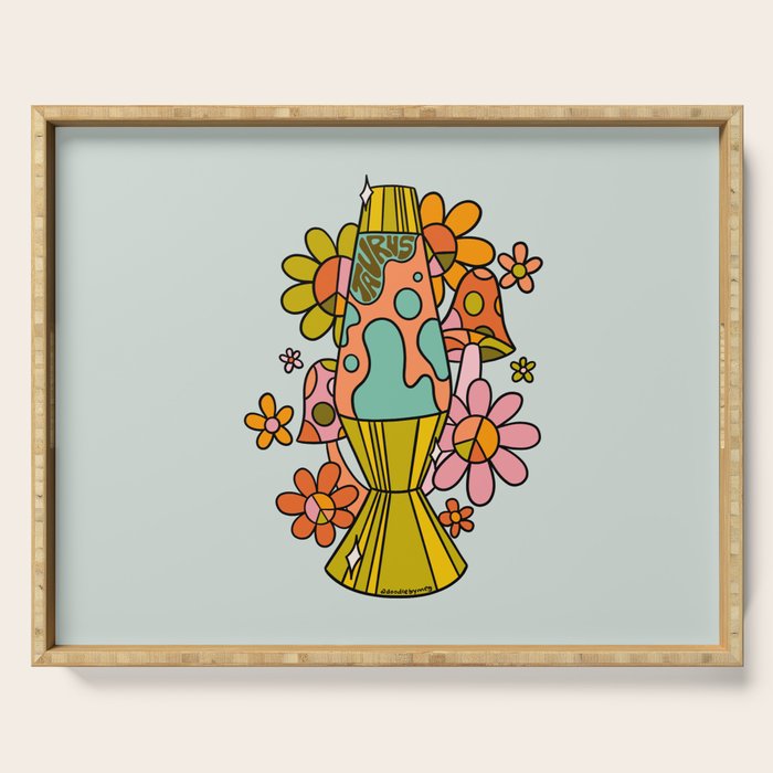 Taurus Lava Lamp Serving Tray Gallery Image 1