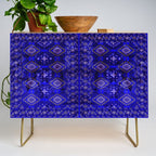 Oriental Opulence: Royal Blue Velvet Moroccan Majesty Credenza Gallery Image 1