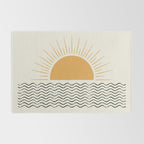 Sunrise Ocean -  Mid Century Modern Style Rug Gallery Image 2