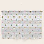 Colorful spring flower art pattern Wall Hanging Gallery Image 1