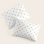 Colorful spring flower art pattern Pillow Sham Gallery Image 3