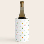 Colorful spring flower art pattern Wine Chiller Gallery Image 2