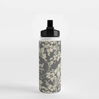 Club Surfing Longboard Logo and Hibiscus Hawaiian Print  Water Bottle Gallery Image 2