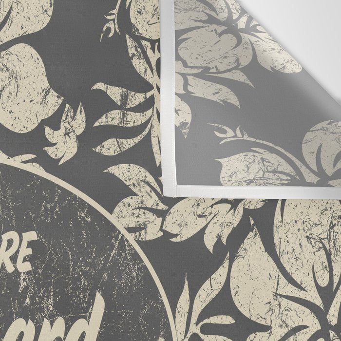 Club Surfing Longboard Logo and Hibiscus Hawaiian Print  Wall Tapestry Gallery Image 3