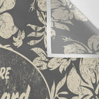 Club Surfing Longboard Logo and Hibiscus Hawaiian Print  Wall Tapestry Gallery Image 3