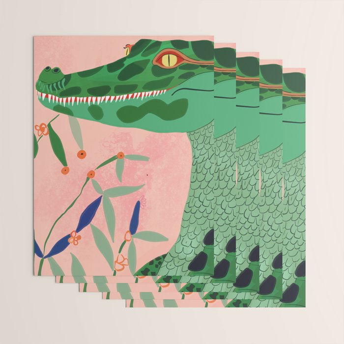 Jungle Crocodile Wrapping Paper Gallery Image 3