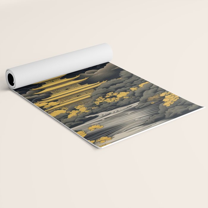 Golden Pagoda Yoga Mat Gallery Image 2