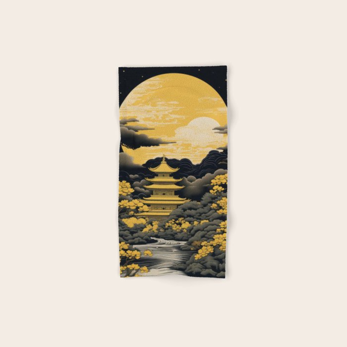 Golden Pagoda Bath Towel Gallery Image 1
