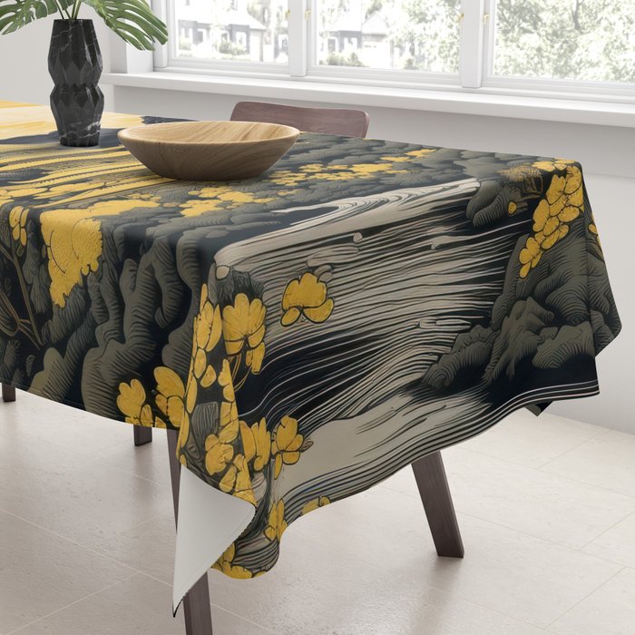 Golden Pagoda Tablecloth Gallery Image 3