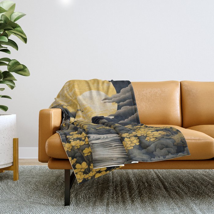 Golden Pagoda Throw Blanket Gallery Image 1
