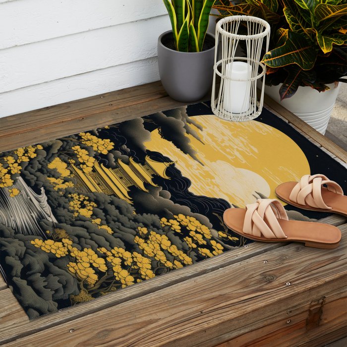 Golden Pagoda Outdoor Rug Gallery Image 2