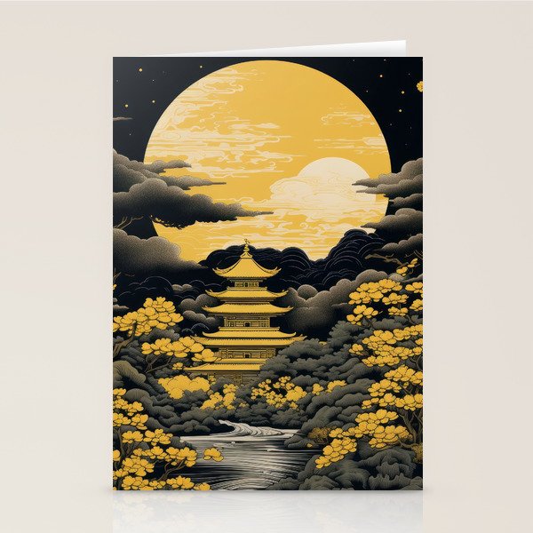 Golden Pagoda Stationery Card Gallery Image 2
