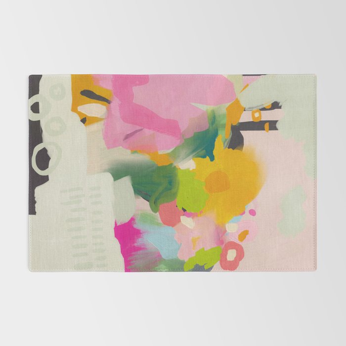 floral color study abstract art Rug Gallery Image 2