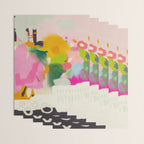 floral color study abstract art Wrapping Paper Gallery Image 3