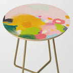 floral color study abstract art Side Table Gallery Image 2
