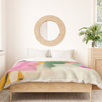 floral color study abstract art Duvet Cover Gallery Image 3