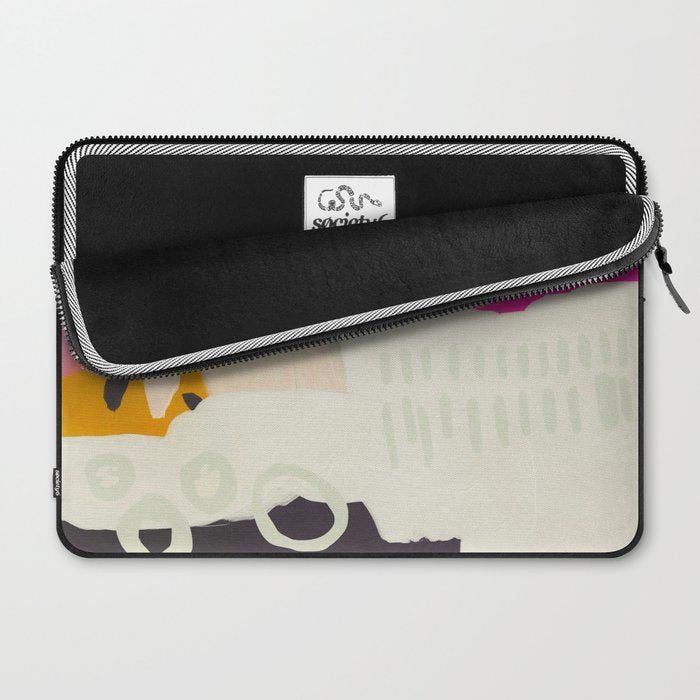 floral color study abstract art Laptop Sleeve Gallery Image 2