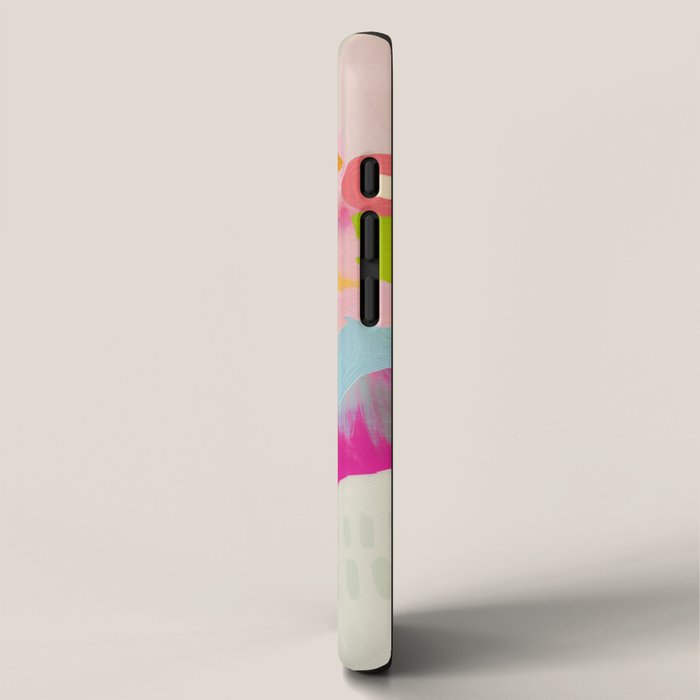 floral color study abstract art iPhone Case Gallery Image 2