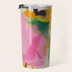 floral color study abstract art Travel Mug Gallery Image 3