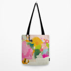 floral color study abstract art Tote Bag Gallery Image 2