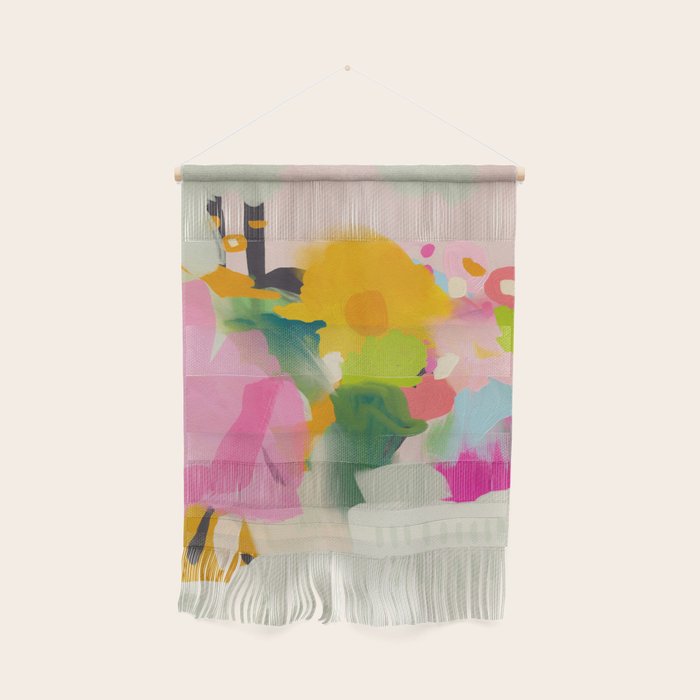 floral color study abstract art Wall Hanging Gallery Image 1