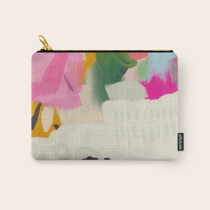 floral color study abstract art Carry All Pouch Gallery Image 1