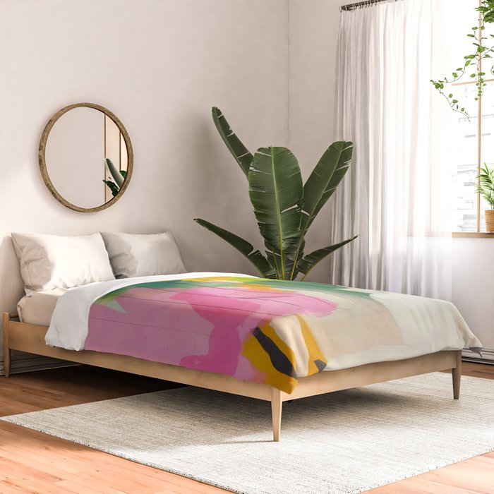 floral color study abstract art Comforter Gallery Image 2