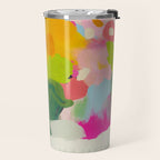 floral color study abstract art Travel Mug Gallery Image 2