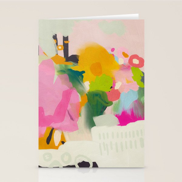 floral color study abstract art Stationery Card Gallery Image 2