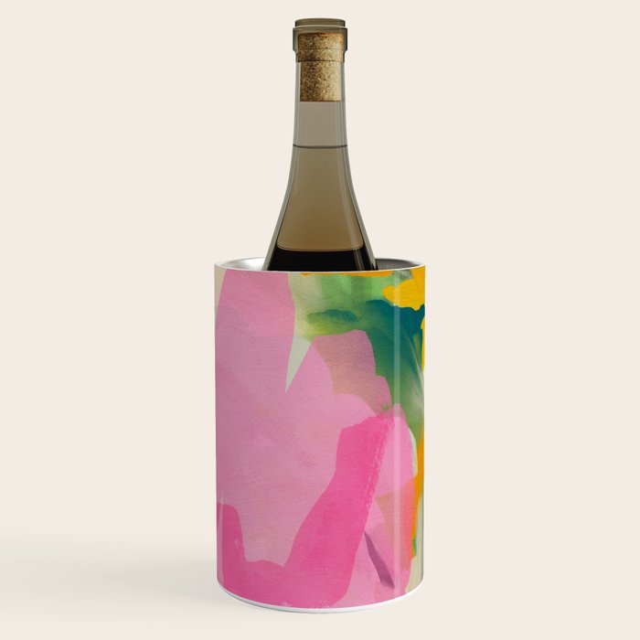 floral color study abstract art Wine Chiller Gallery Image 2