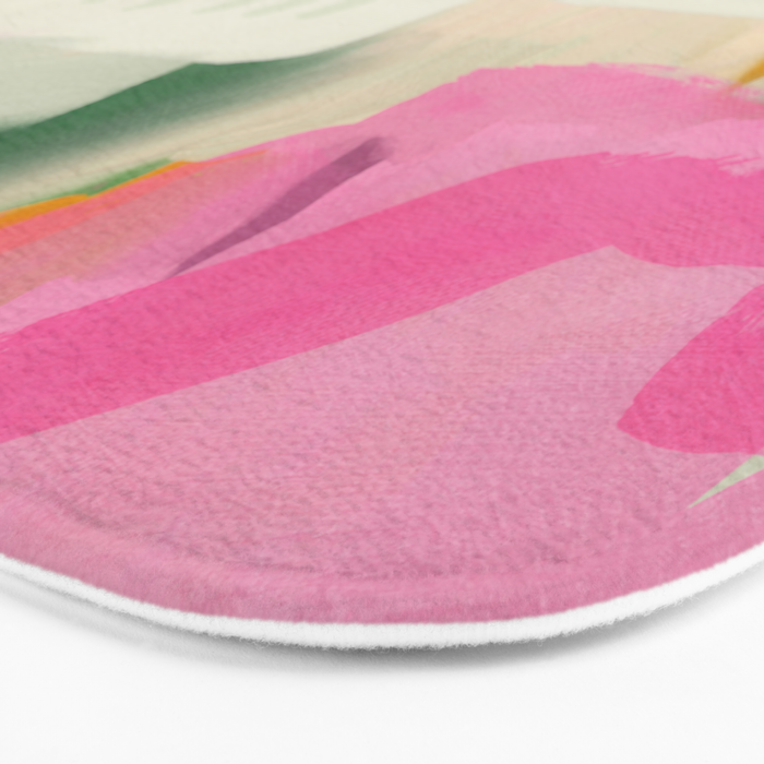 floral color study abstract art Bath Mat Gallery Image 3