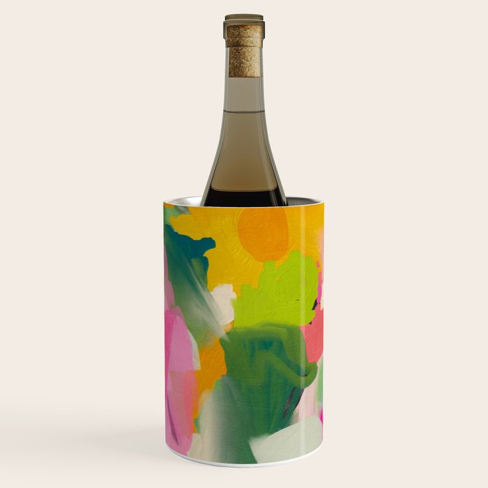 floral color study abstract art Wine Chiller Gallery Image 1